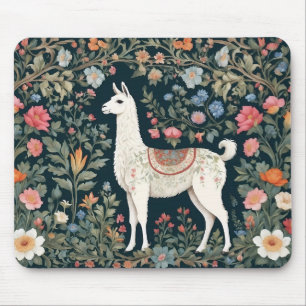 Niedlich Llama Elegant Floral Mousepad