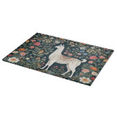 Niedlich Llama Elegant Floral Schneidebrett (Ecke)