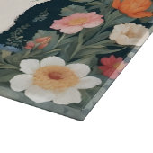 Niedlich Llama Elegant Floral Schneidebrett (Ecke)