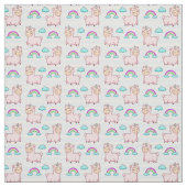 Niedlich Llama Fabric Stoff (Muster)