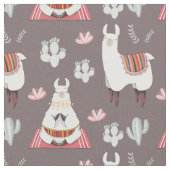 Niedlich Llama Fabric Stoff (Nahaufnahme)