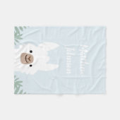 Niedlich Llama Fleece Blanket (Vorderseite (Horizontal))