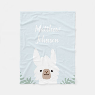 Niedlich Llama Fleece Blanket