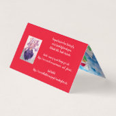 Niedlich Llama Frohe Weihnachts-Red-Card-Set (Rückseite)