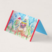 Niedlich Llama Frohe Weihnachts-Red-Card-Set (Vorderseite)