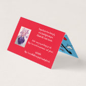 Niedlich Llama Frohe Weihnachts-Red-Card-Set (Rückseite)