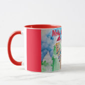 Niedlich Llama Frohe Weihnachtskunst Girls Ladys T Tasse (Links)