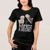 Niedlich Llama Funny Pun Jokes Memes Black Tri-Blend Shirt (Vorderseite)