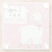 Niedlich Llama Glasuntersetzer (Rückseite)