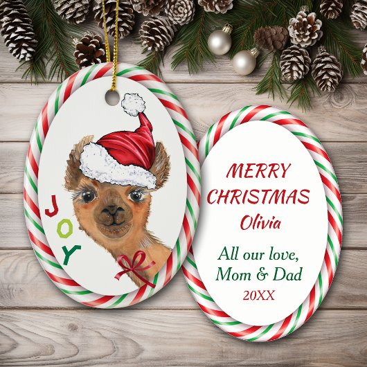 Niedlich Llama Joy Kinder Weihnachtsschmuck