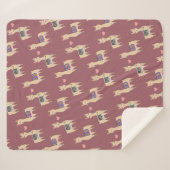 Niedlich Llama Liebe Herz Sherpadecke (Vorderseite (Horizontal))