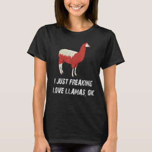 Niedlich Llama Liebe Llama I gerade Freaking Liebe T-Shirt