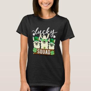 Niedlich Llama Lucky Squad - Funny Alpaca Crew St T-Shirt