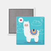 Niedlich Llama Magnet (Vorderseite/Rückseite)