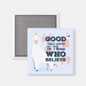 Niedlich Llama Magnet (Vorderseite/Rückseite)