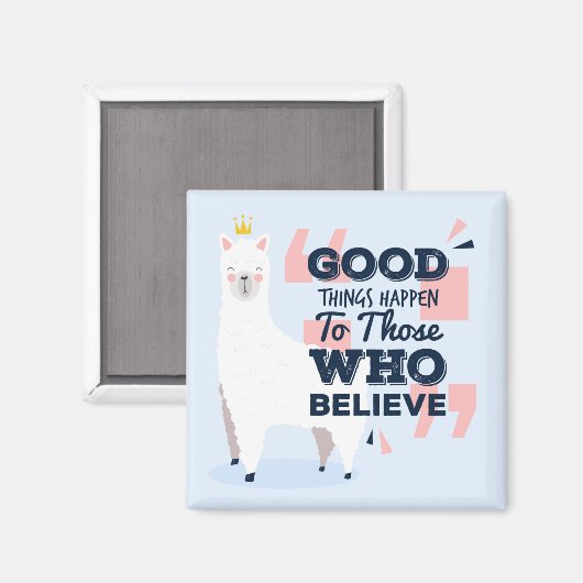 Niedlich Llama Magnet (Vorderseite/Rückseite)