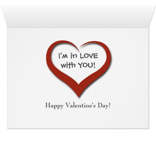 Niedlich Llama Mia Ich bin in Liebe Valentine Card (Innenansicht Horizontal (Unten))