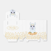 Niedlich Llama, Peonias & Gold Confetti Vielen Dan Geschenkschachtel (Ungefaltet)