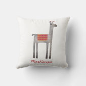 Niedlich Llama Personalisiert Kissen (Rückseite)