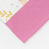Niedlich Llama Personalisiert Rainbow Baby Kinderz Fleecedecke (Ecke)