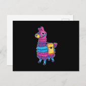 Niedlich Llama Pinata Postkarte (Vorne/Hinten)