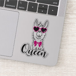 Niedlich Llama Queen Stickers Aufkleber