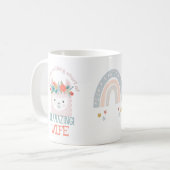 NIEDLICH LLAMA Sie sind Phantastische EHEFRAU GIRL Kaffeetasse (Vorderseite Links)