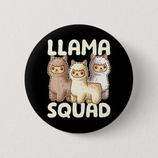 Niedlich Llama Squad Button