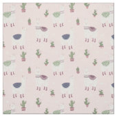 Niedlich Llama Stoff (Muster)