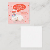 Niedlich Llama Valentine Begleitkarte (Vorne/Hinten)