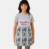 Niedlich Llama Wasserfarben Malerei Tiermädchen Sc Schürze (Insitu)