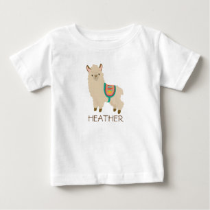 Niedlich Llama Whimsical Personalisiert Baby T - S T-shirt