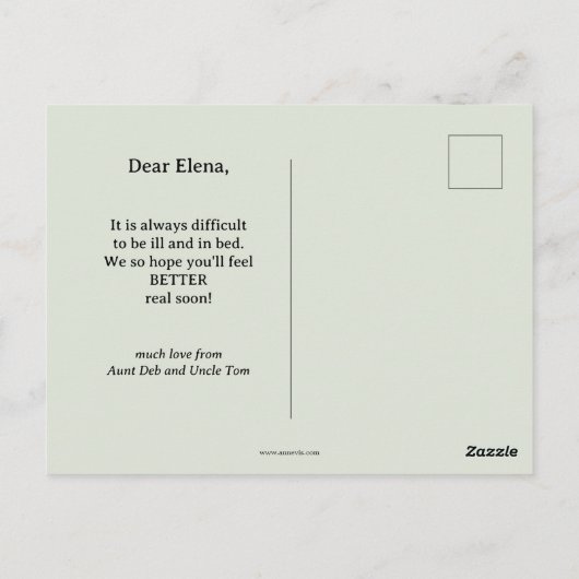 Niedlich Llama wird bald gut Postkarte (Rückseite)