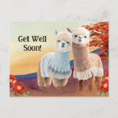 Niedlich Llama wird bald gut Postkarte (Vorderseite)