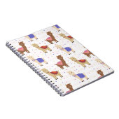 Niedlich Llamas Alpacas Peruanische Tierfarben Notizblock (Rechte Seite)