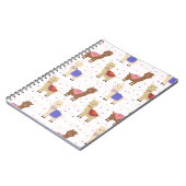 Niedlich Llamas Alpacas Peruanische Tierfarben Notizblock (Linke Seite)