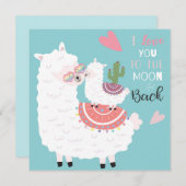 Niedlich Llamas Feiertagskarte (Vorne/Hinten)