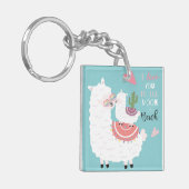 Niedlich Llamas Schlüsselanhänger (Vorderseite links)