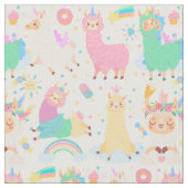 Niedlich Llamas Stoff (Nahaufnahme)