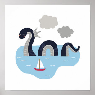 Niedlich Loch Ness Monster Poster