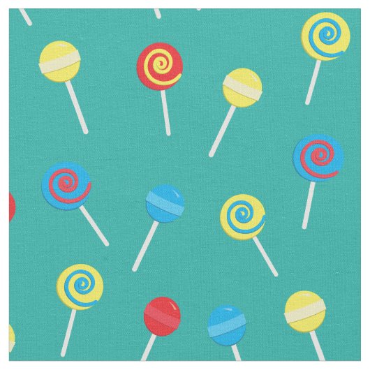 Niedlich Lollipops Kinder Candy Colorful Stoff (Nahaufnahme)