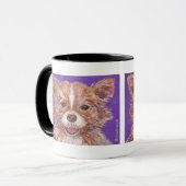 Niedlich Long Hair Chihuahua Tasse (Vorderseite Links)
