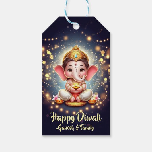Niedlich Lord Ganesh Diwali Geschenkanhänger (Vorderseite)
