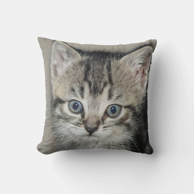 Niedlich Love Kitten Cat Lover Kissen (Vorderseite)