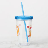 Niedlich Love Orange Tabby Kitten Acryltrinkbecher (Links)