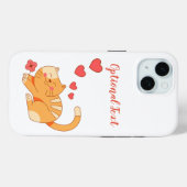 Niedlich Love Orange Tabby Kitten Case-Mate iPhone Hülle (Rückseite (Horizontal))