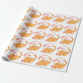 Niedlich Love Orange Tabby Kitten Geschenkpapier (Ungerollt)