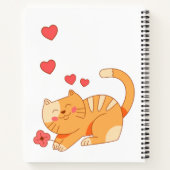 Niedlich Love Orange Tabby Kitten Notizblock (Rückseite)