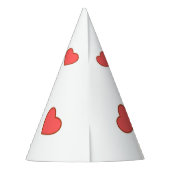 Niedlich Love Orange Tabby Kitten Partyhütchen (Rückseite)