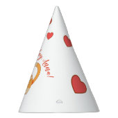 Niedlich Love Orange Tabby Kitten Partyhütchen (Rechts)